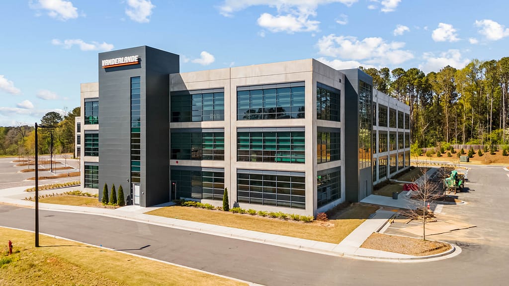 45 vanderlande_drone_karen images 2022 - 01 (1) - atlanta's commercial photographer aerial photograph of vanderlande corporate headquarters in kennesaw, georgia by drone photographer karen images