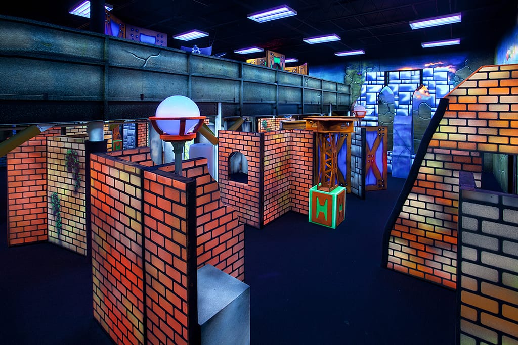commercial_architecture_real estate photography_atlanta_interior_karenimages 2020 - 06 - atlanta's commercial photographer architectural photograph of the laser tag arena at andretti in marietta, georgia by atlanta architectural photographer karen images