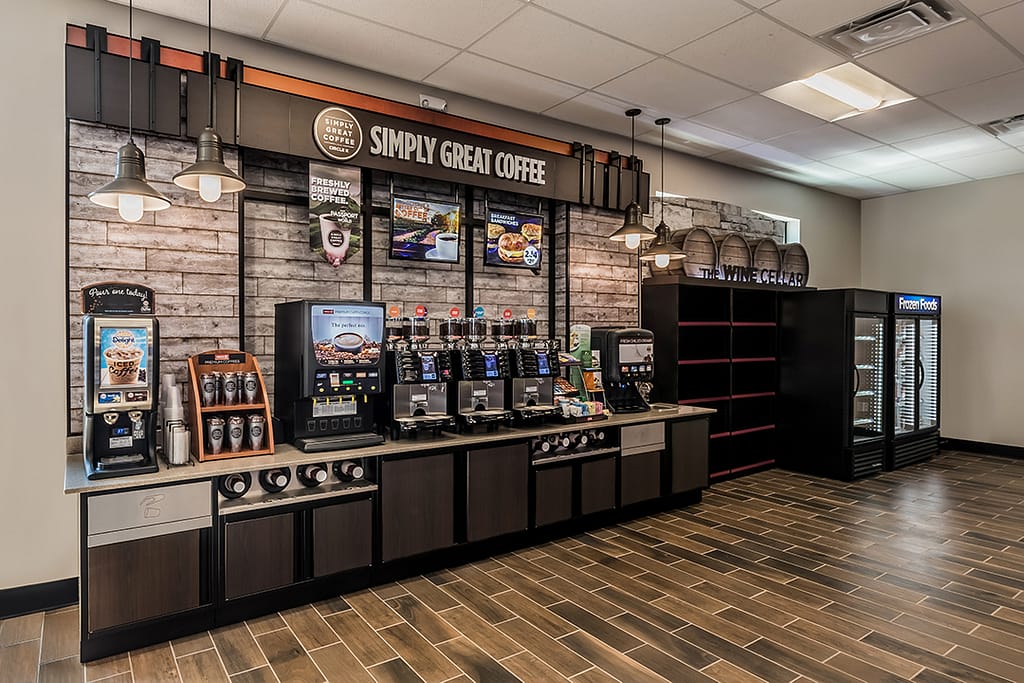 commercial_architecture_real estate photography_atlanta_interior_karenimages 2020 - 37 - atlanta's commercial photographer architectural photograph of the interior design of a coffee bar in the shell station on powers ferry rd in marietta, georgia by atlanta architectural photographer karen images