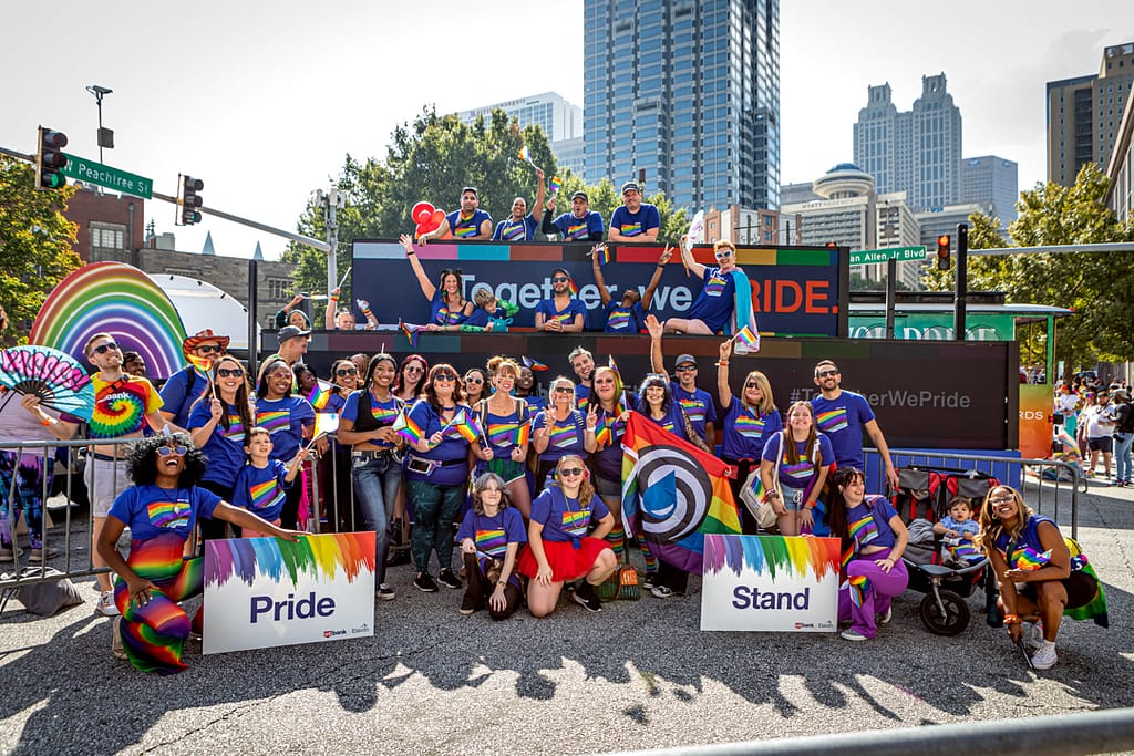 corporate marketing_advertising_commercial_ads_karen images 2023 - 023 - atlanta's commercial photographer an image of a group of people at a pride event in atlanta, georgia photographed by commercial photographer karen images