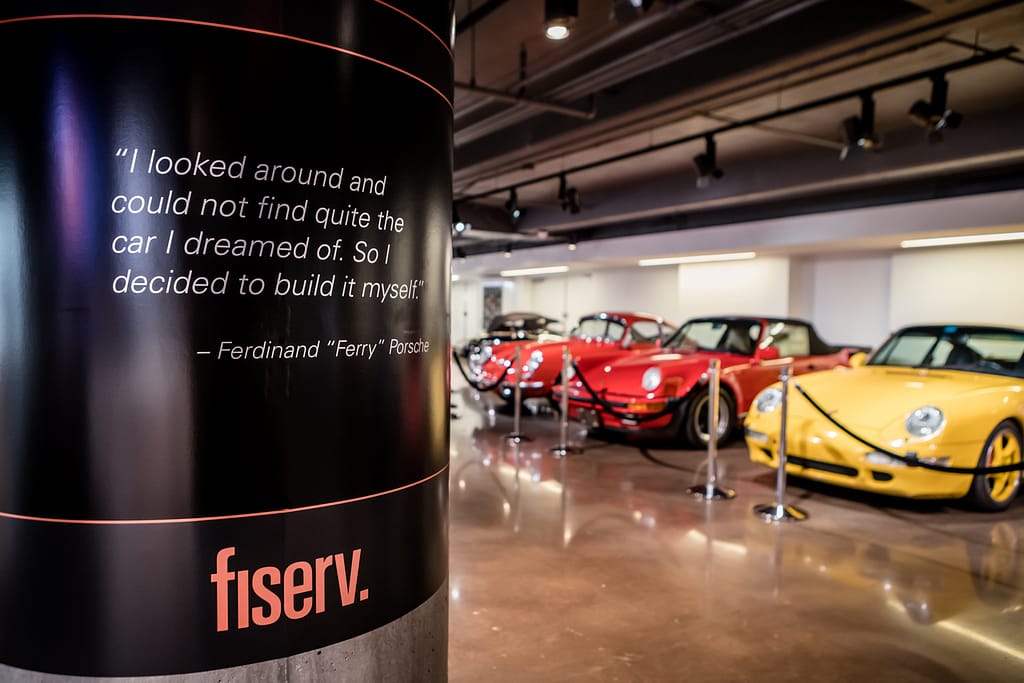 fiserv_pec event_.karen images 2019 - 022 - atlanta's commercial photographer an image showing fiserv branding at a corporate event at one porsche drive photographed by corporate event photographer karen images
