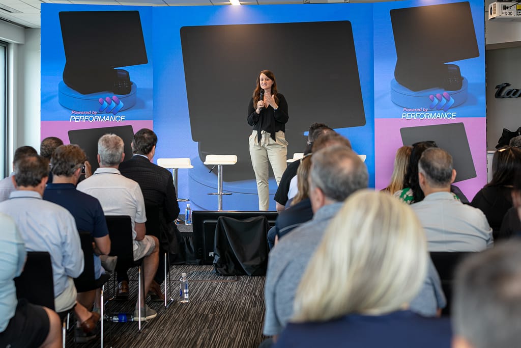 us bank-.elavon_talech launch event_8-26-22_karenimages090 - atlanta's commercial photographer an image of woman on stage at a corporate event photographed by event photographer karen images