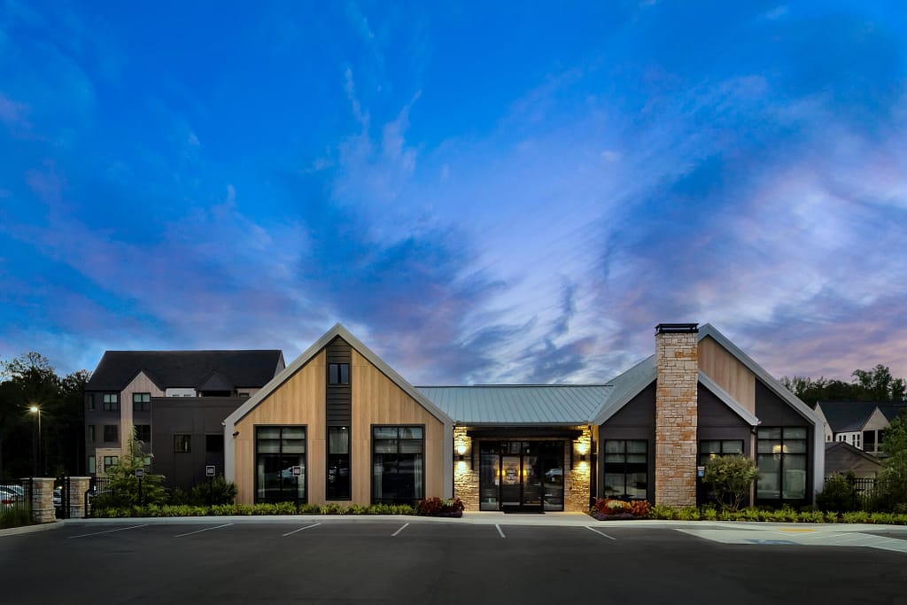 12 - oslo_mcshane construction_karen images 2024 -_ - atlanta's commercial photographer the oslo management office photographed at sunrise by architectural photographer karen images