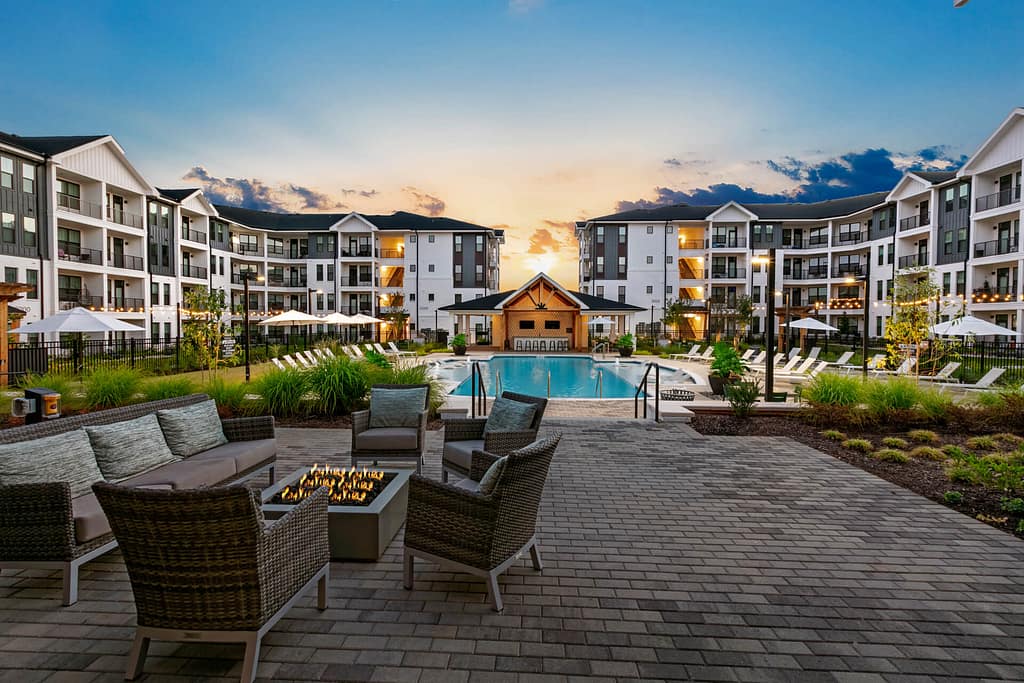 2 crofthouse_dusk pool_karen images_2024 - 02 2 copy - atlanta's commercial photographer crofthouse pool photographed at sunset by architectural photographer karen images