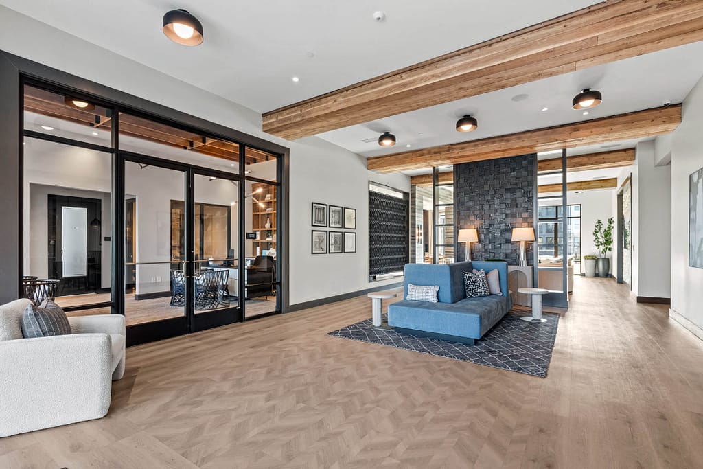 31 - oslo_mcshane construction_karen images 2024 -_ - atlanta's commercial photographer alternate view of oslo lobby by architectural photographer karen images