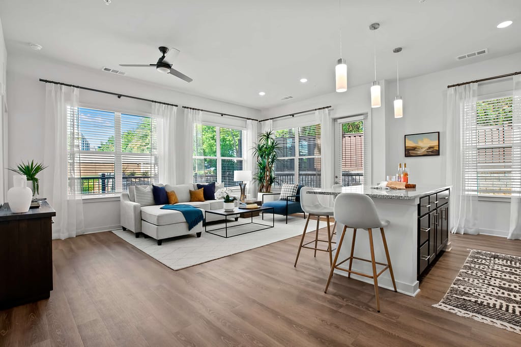 39 - mcshane_the veranda at assembly - atlanta's commercial photographer overview of a model home at veranda at assembly photographed by architectural photographer karen images