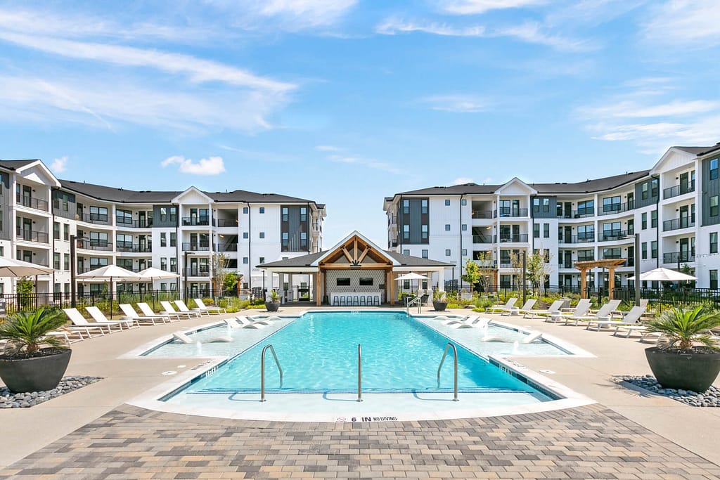 4 crofthouse_day pool_karen images_2024 - 01 copy - atlanta's commercial photographer the crofthouse swimming pool photographed on a sunny day by architectural photographer karen images