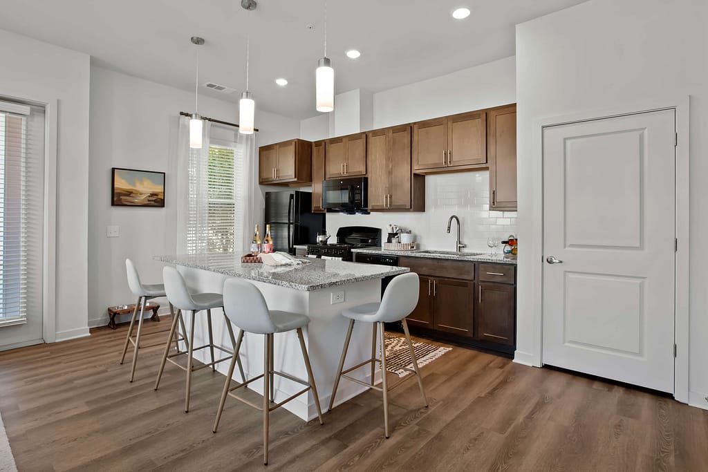 40 - mcshane_the veranda at assembly - atlanta's commercial photographer a breakfast bar at the veranda at assembly photographed by architectural photographer karen images