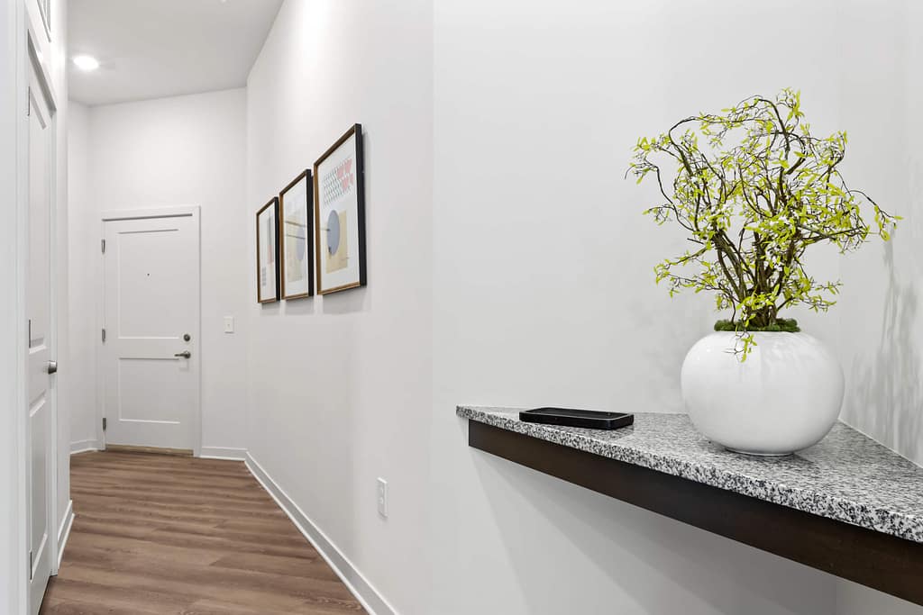 44 - mcshane_the veranda at assembly - atlanta's commercial photographer a hallway at veranda at assembly photographed by architectural photographer karen images