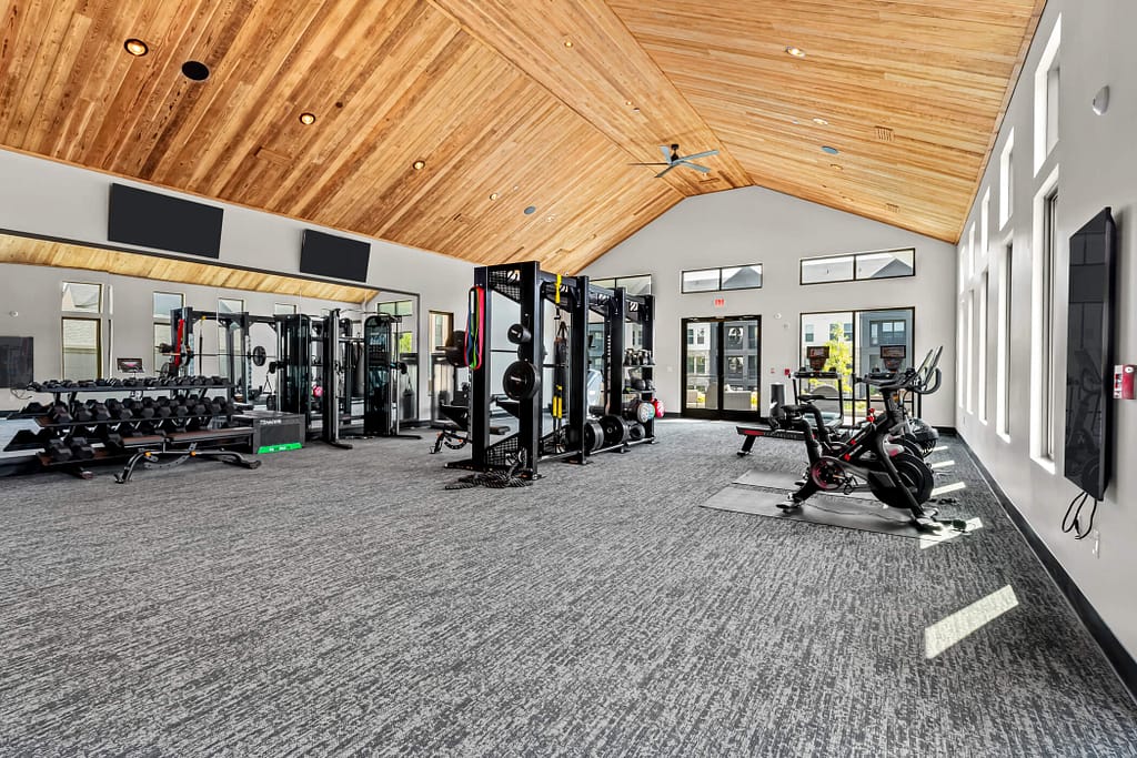 45 - oslo_mcshane construction_karen images 2024 -_ - atlanta's commercial photographer oslo exercise room alternate view by architectural photographer karen images