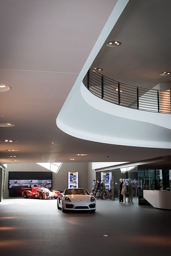 porsche interior design 09 - atlanta's commercial photographer architectural photograph of the interior design of the atrium at one porsche drive in hapeville, georgia by atlanta architectural photographer karen images