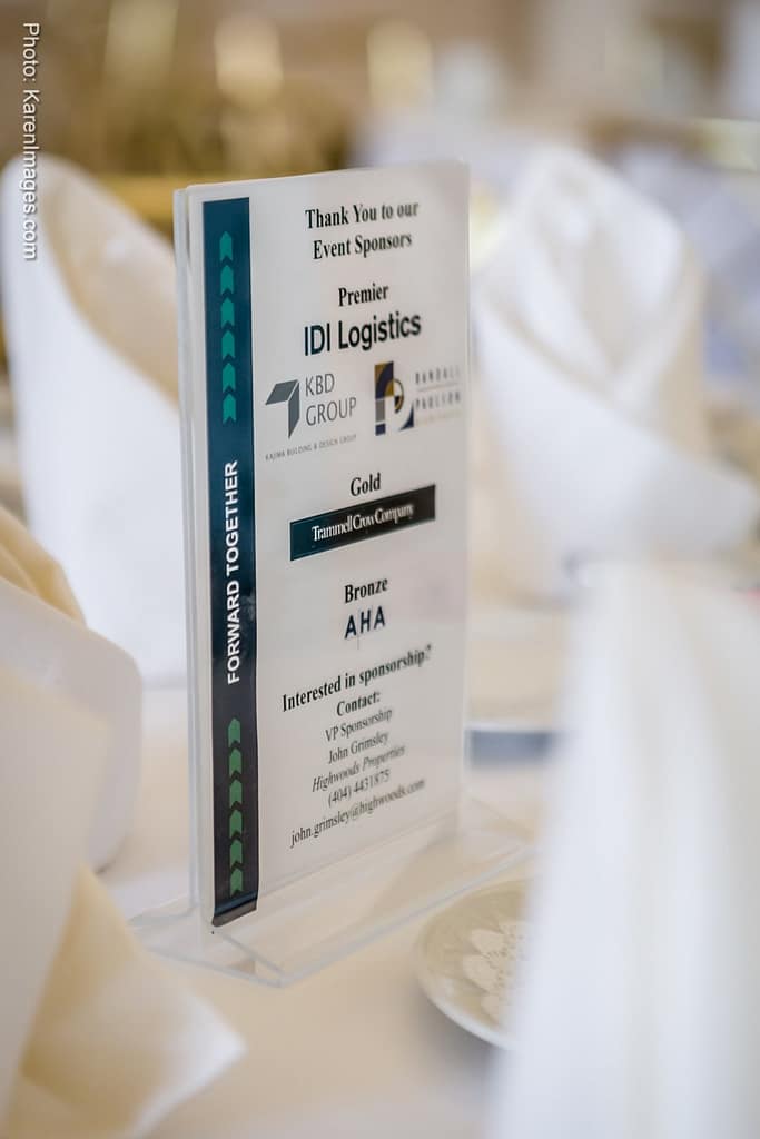 naiop event program - atlanta's commercial photographer an image of a program at a corporate event hosted by naiop photographed by corporate event photographer karen images