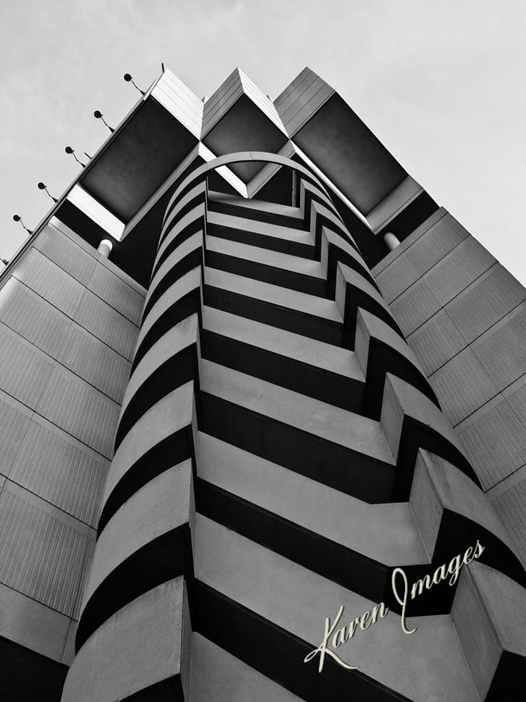 atlanta apparel mart - atlanta's commercial photographer a black and white image of fine art photography of the apparel mart in atlanta, georgia photographed by fine art photographer karen images